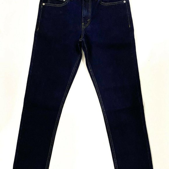 Men's Jeans Slim Fit Dark Wash Denim Gift - Picture 2 of 4